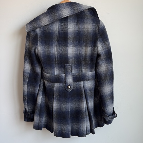 Miss Sixty Plaid Double-Breasted Coat Size  XS - Picture 4 of 9